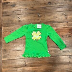 Girls St. Patrick’s Day Shirt, Lolly Wolly Doodle, Size 2/3